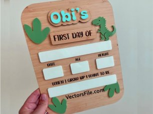 73718 laser cut loving memory first day board phot preview