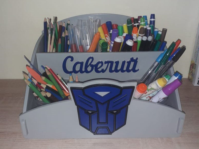 74269 transformer office desk organizer laser cu